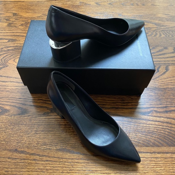 Alexander Wang Shoes - NWT Alexander Wang Black Leather Pointed Toe Low Heels Fall 2024 Trend